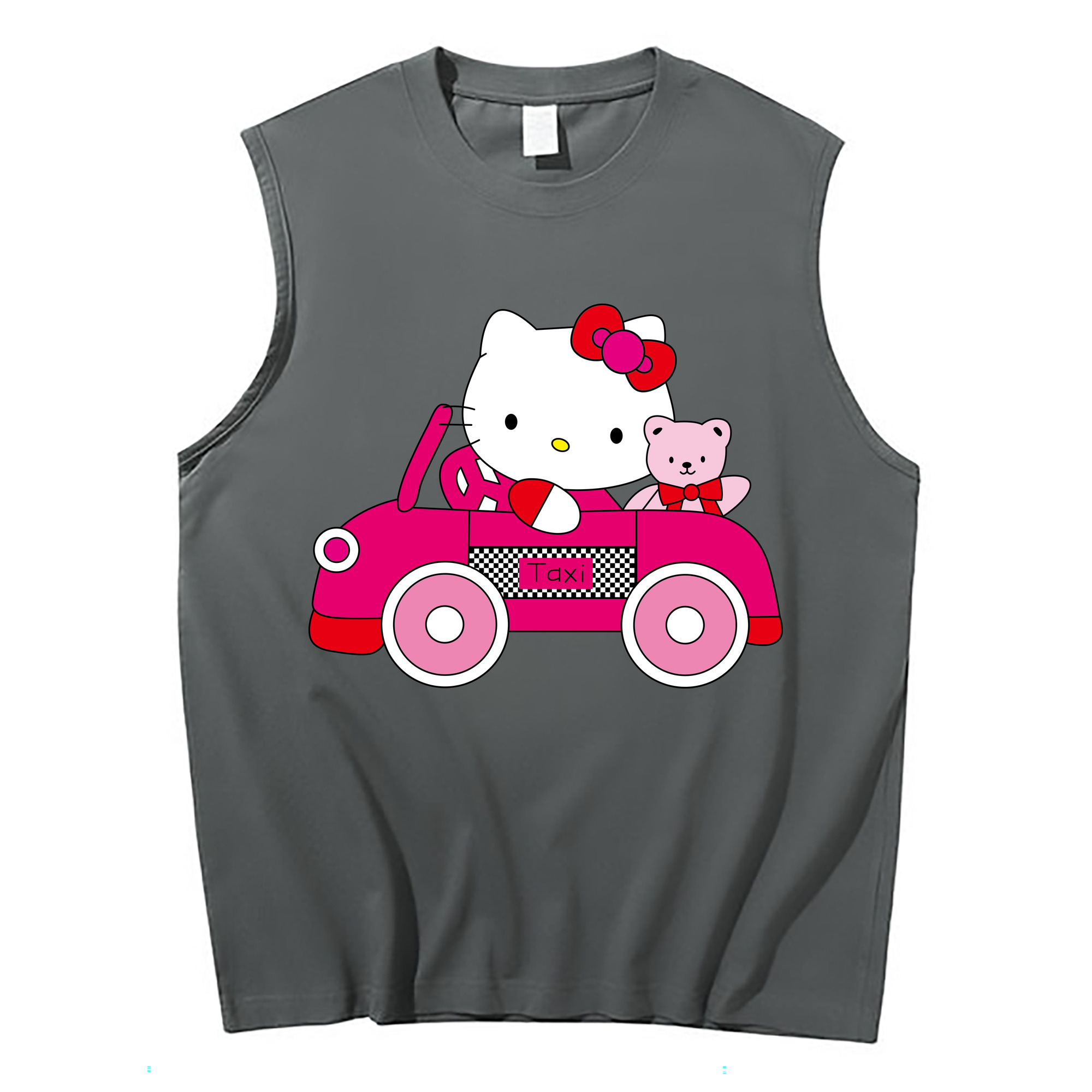 （画像用） Hello Kitty ハローキティ コットン100％タンクトップ（フロントプリント）